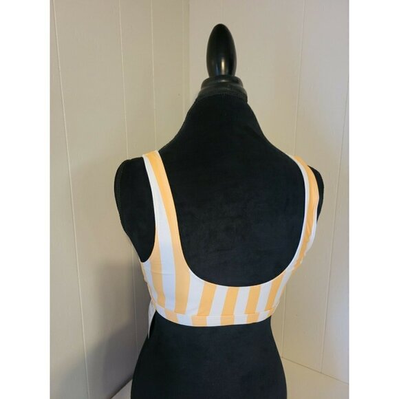 Forever 21 size XL NWT Yellow and Cream bikini top - Picture 3 of 3